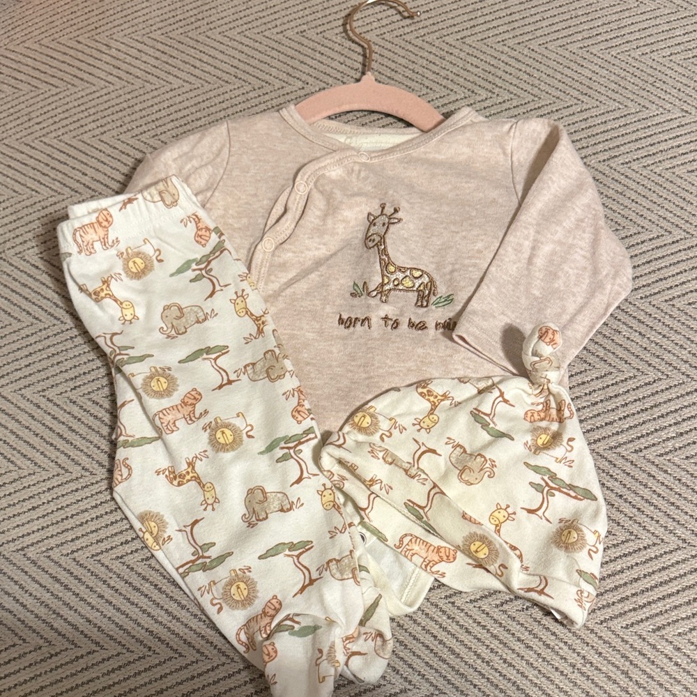 Kidgets Baby Safari 4pc Set- “Born To Be Wild”